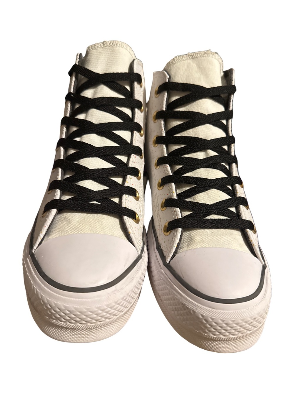 Converse Women's High-Top Sneakers White with Black